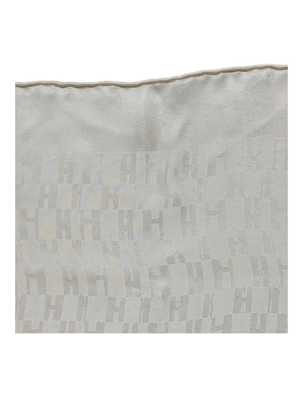 Foulard HERMES soie écrue