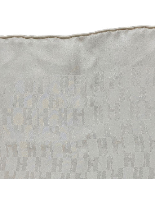 Foulard HERMES soie écrue