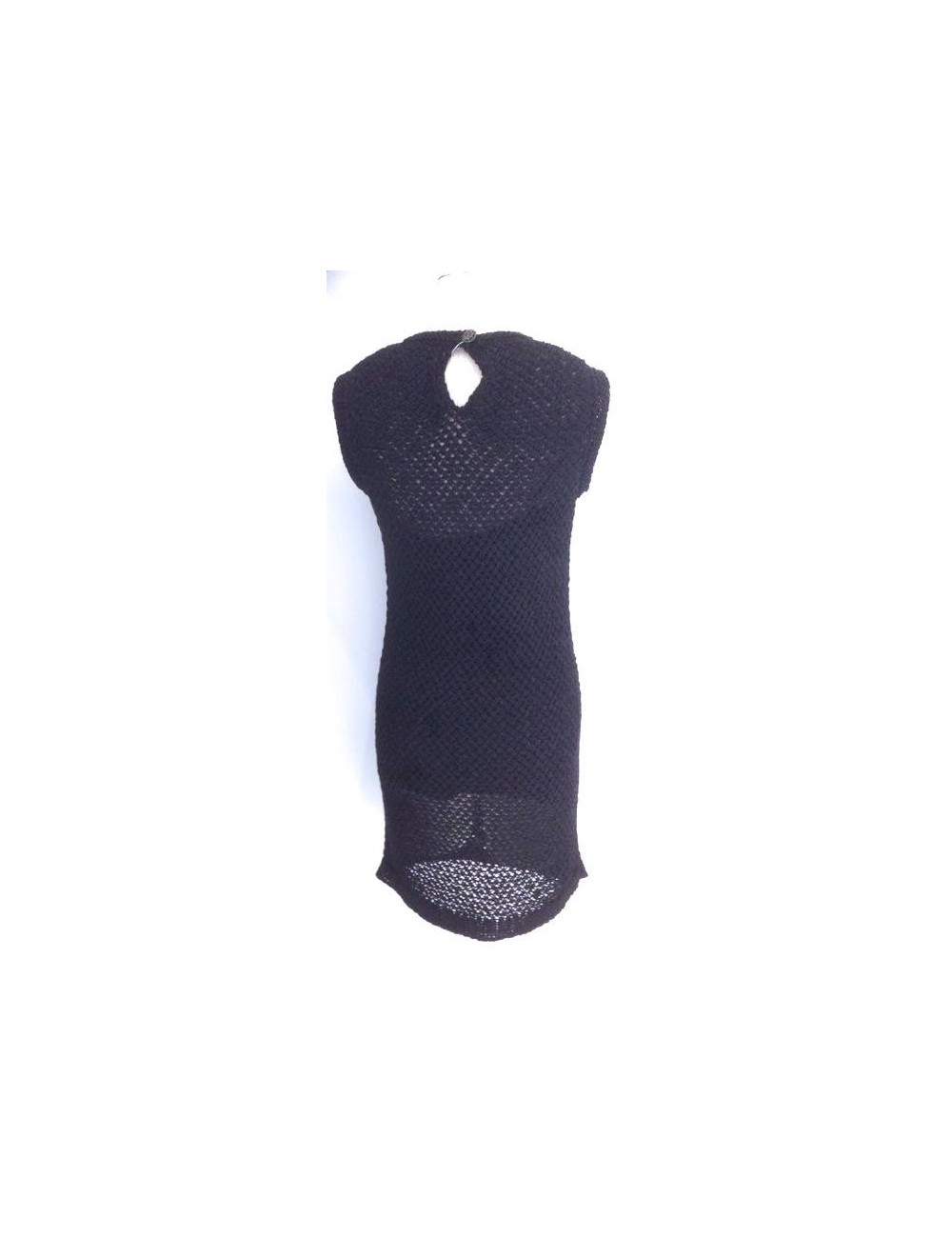 Robe CHANEL noire en crochet