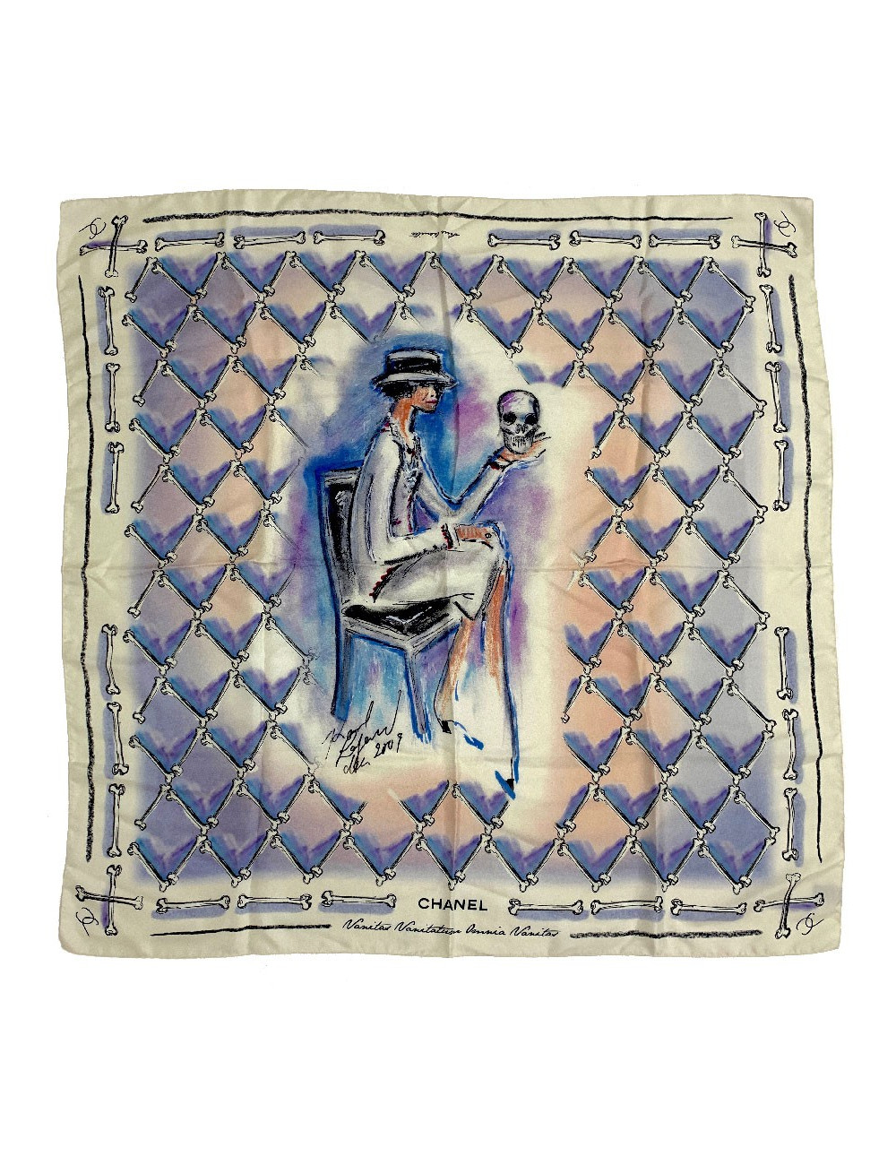 Carré CHANEL à l'éffigie de Coco 