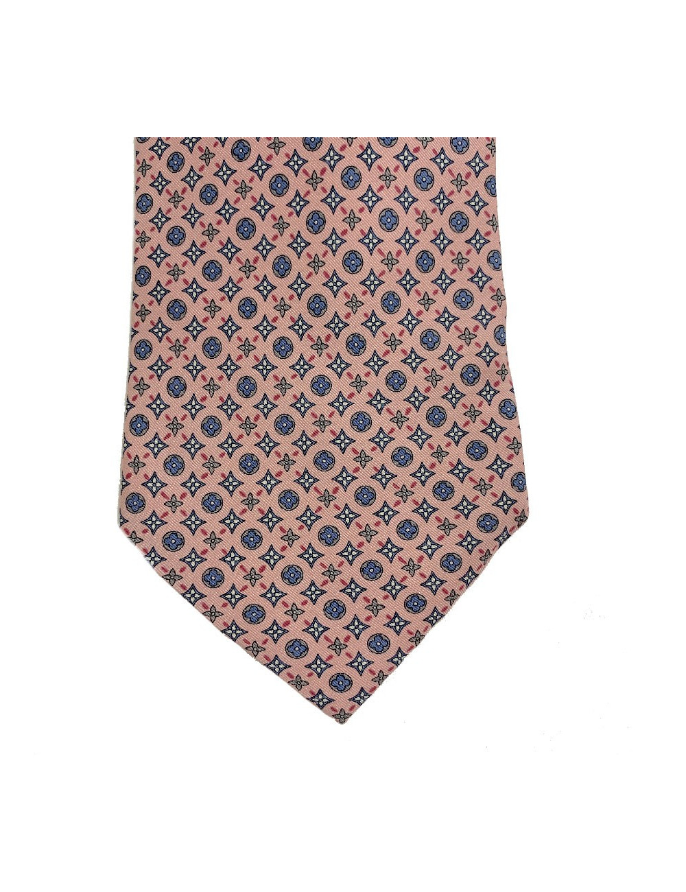 cravatte LOUIS VUITTON rose monogram bleu et gris