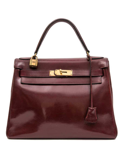 Kelly 28 HERMES rouge H Vintage