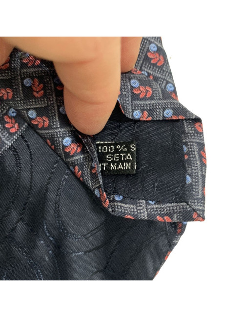 Cravate CHRISTIAN DIOR vintage en soie bleue