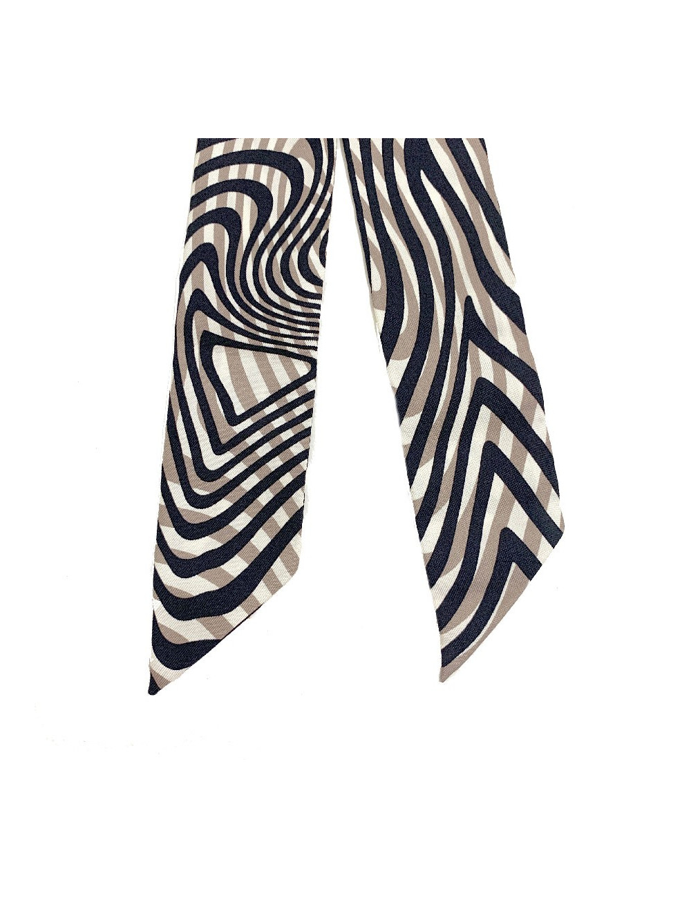 Foulard Twilly en soie HERMES tricolore