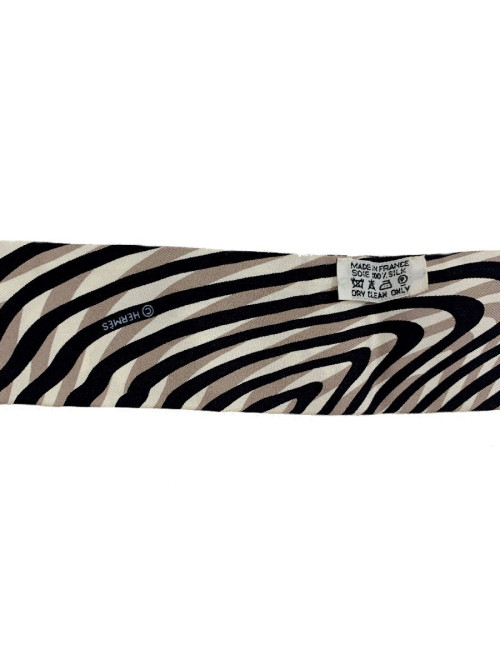 Foulard Twilly en soie HERMES tricolore
