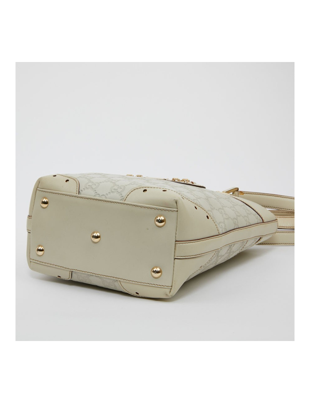 Sac seau GUCCI cuir beige