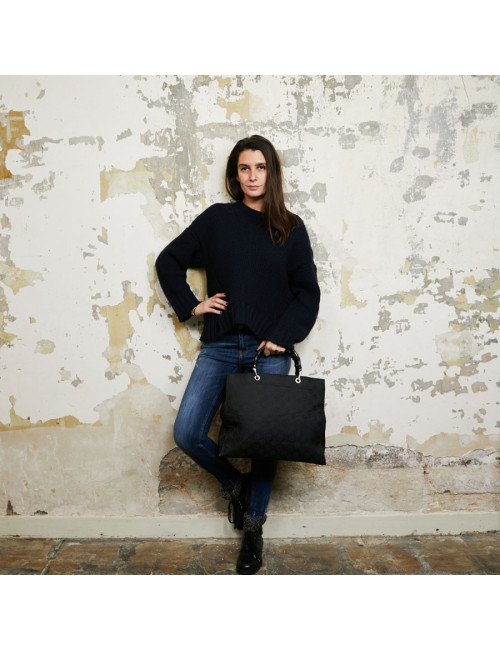 Sac GUCCI toile monogram noire