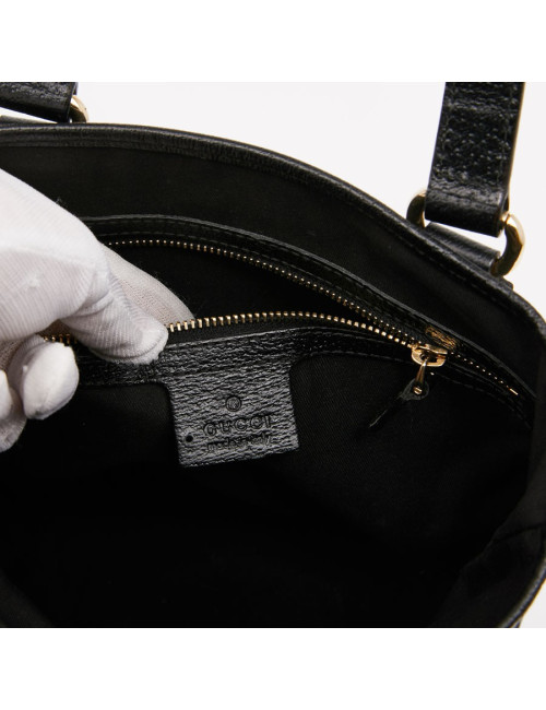 Sac seau GUCCI toile noir