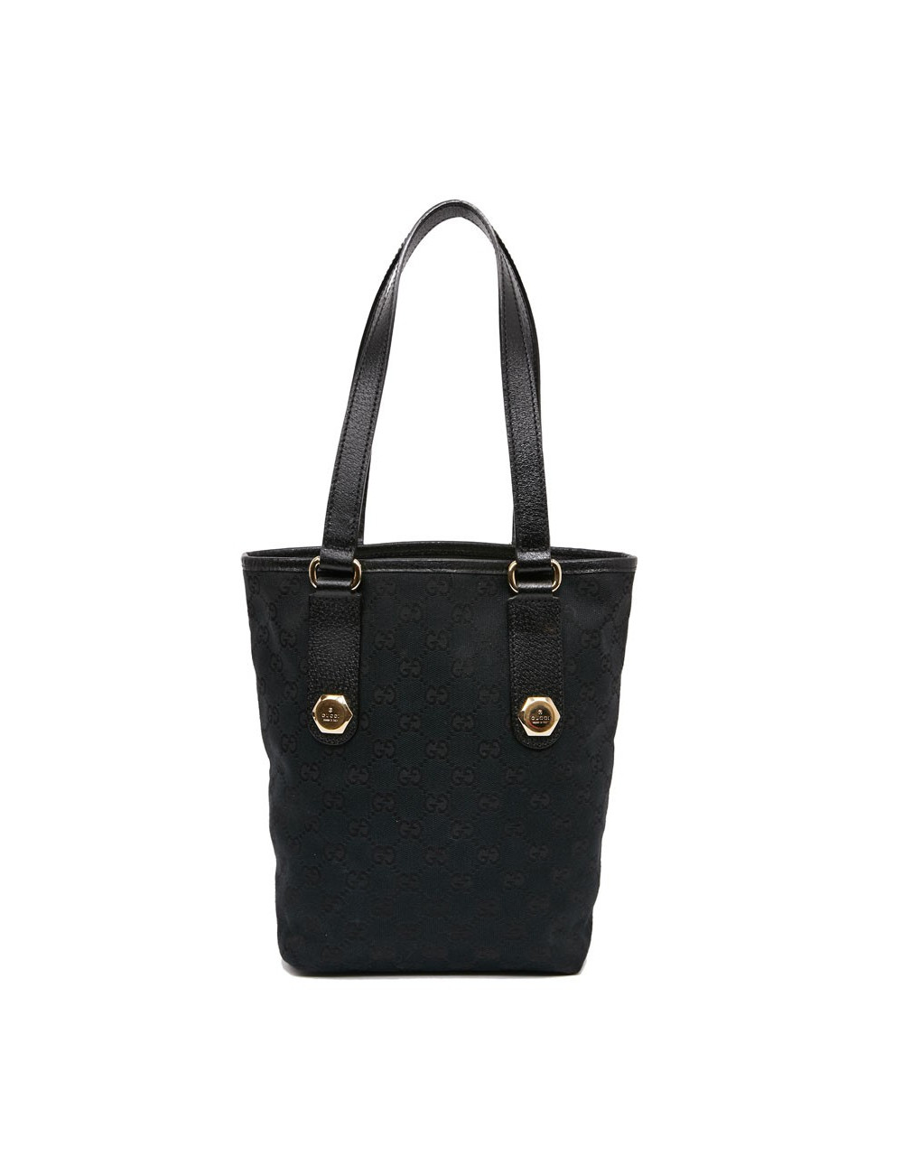 Sac seau GUCCI toile noir