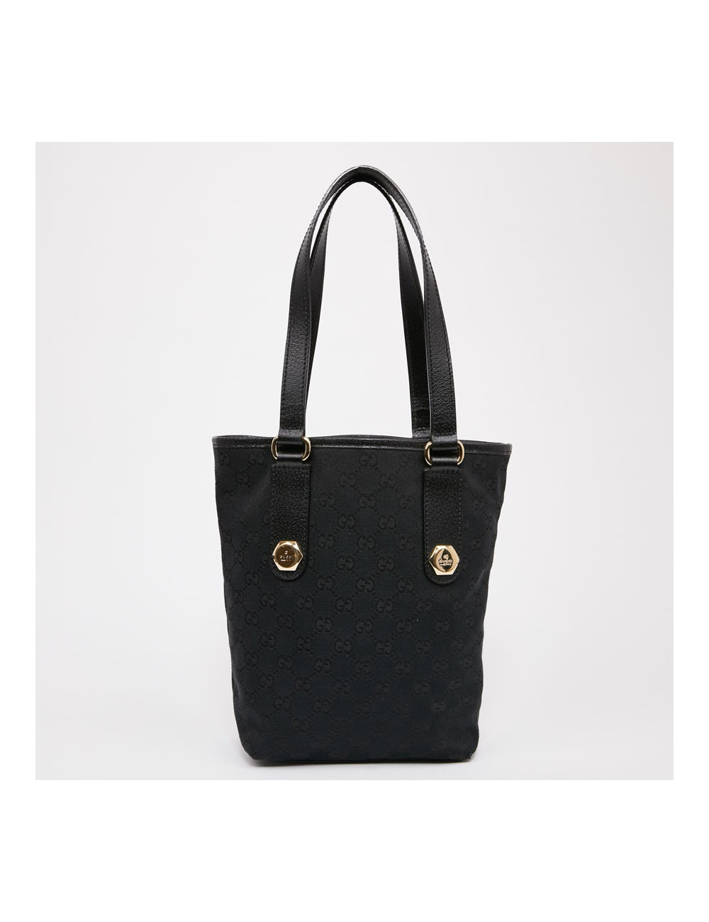 Sac seau GUCCI toile noir