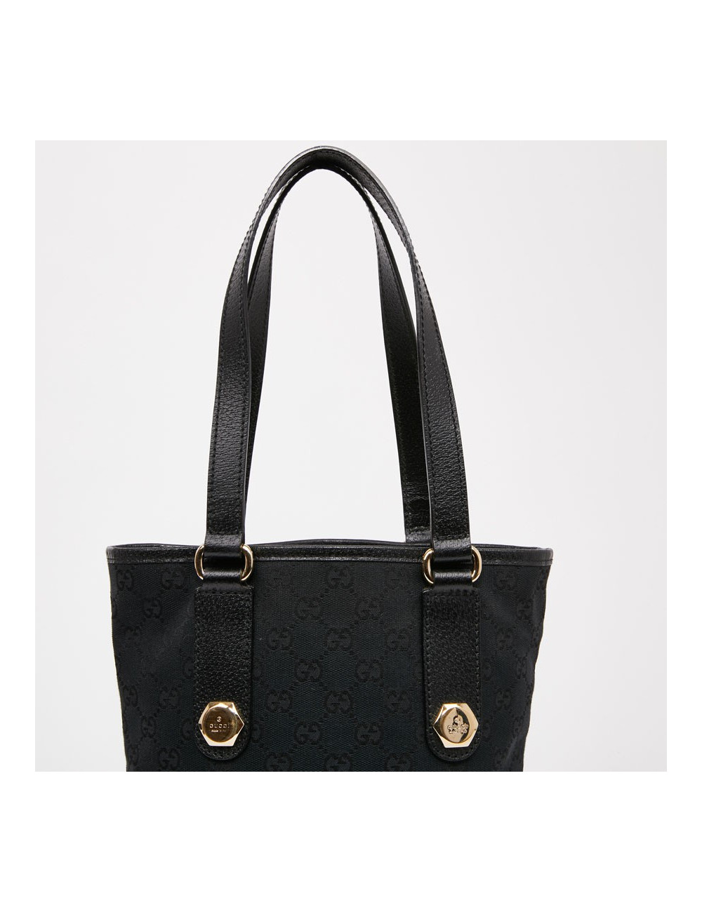 Sac seau GUCCI toile noir