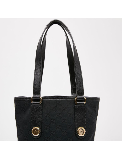 Sac seau GUCCI toile noir