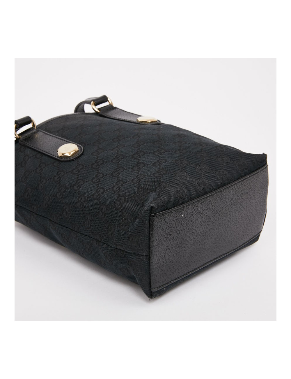 Sac seau GUCCI toile noir
