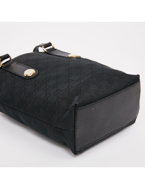 Sac seau GUCCI toile noir