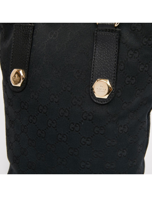 Sac seau GUCCI toile noir