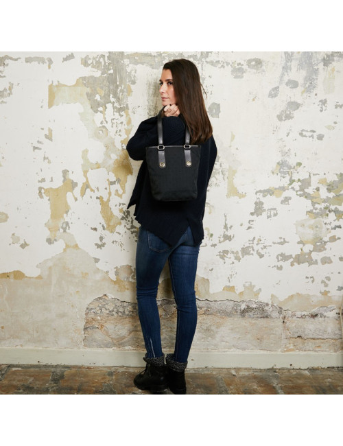 Sac seau GUCCI toile noir