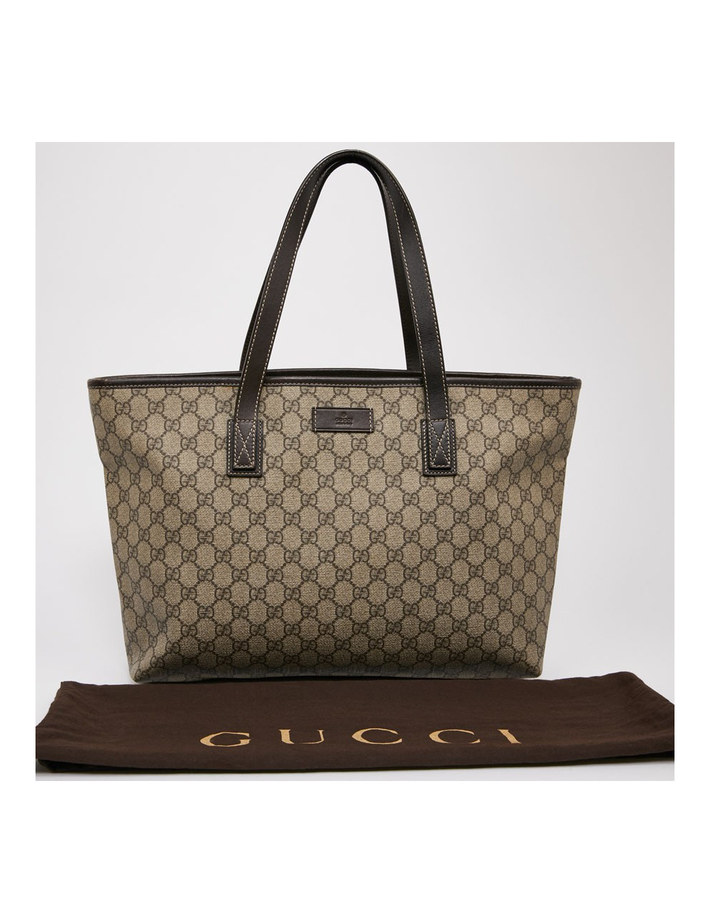 Cabas GUCCI toile monogrammé