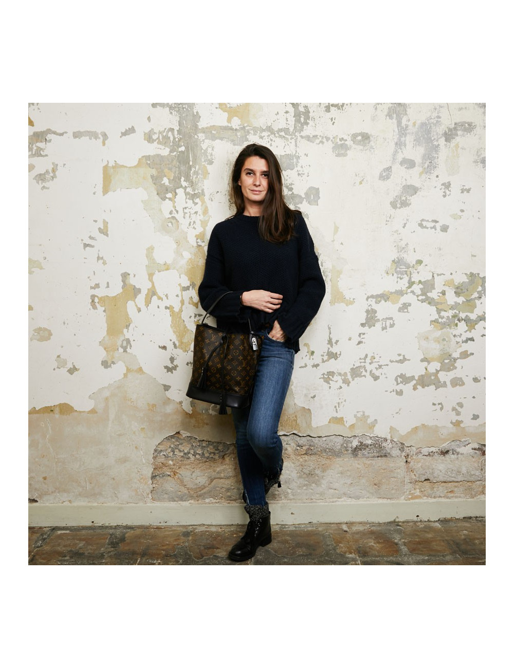 Sac LOUIS VUITTON Idole NN14 toile monogram et cuir noir