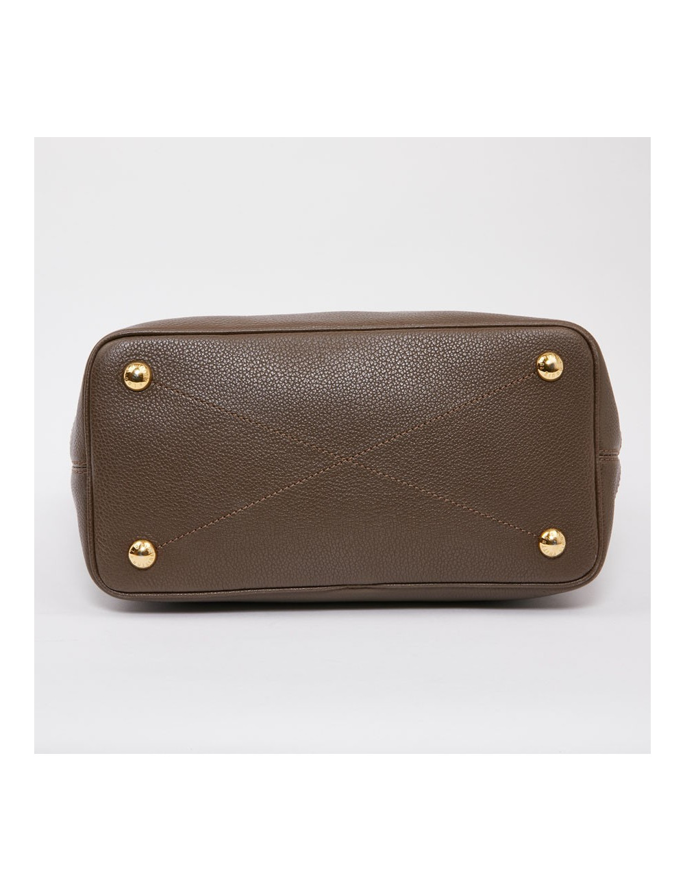 Sac cabas citadine LOUIS VUITTON cuir empreinte marron 