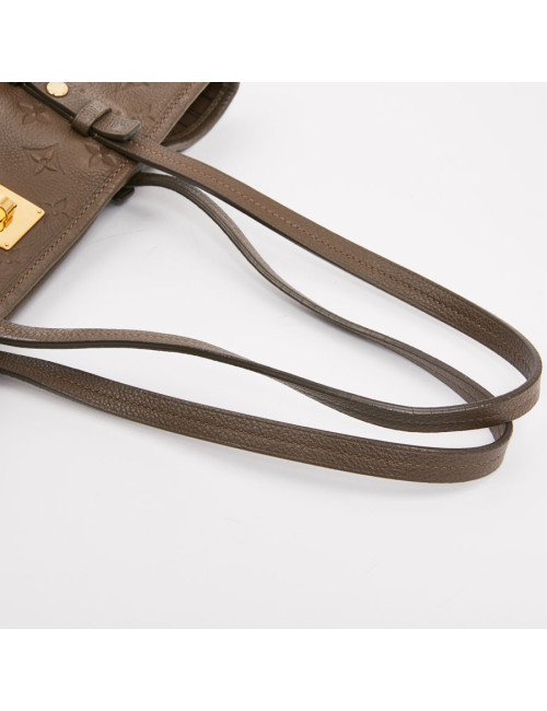 Sac cabas citadine LOUIS VUITTON cuir empreinte marron 