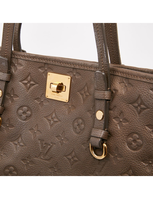 Sac cabas citadine LOUIS VUITTON cuir empreinte marron 