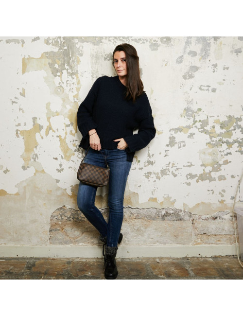 Pochette accessoires LOUIS VUITTON toile damier