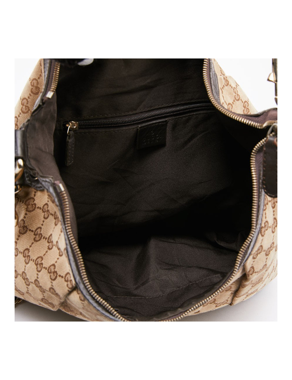 Sac GUCCI toile monogramme marron 