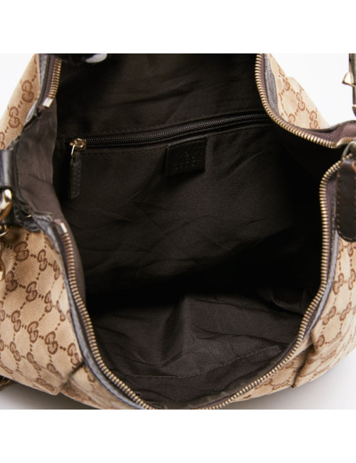 Sac GUCCI en toile marron 