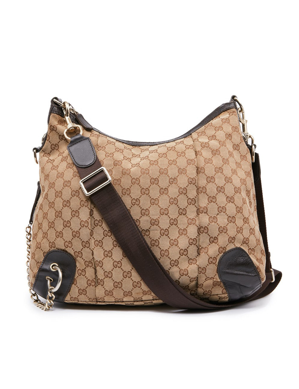 Sac GUCCI toile monogramme marron 