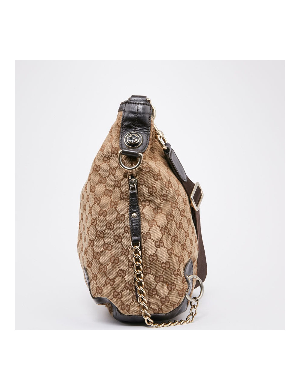 Sac GUCCI en toile marron 