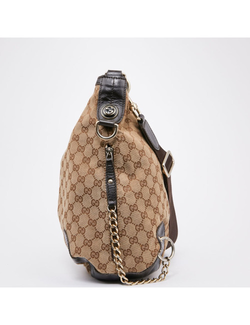 Sac GUCCI toile monogramme marron 