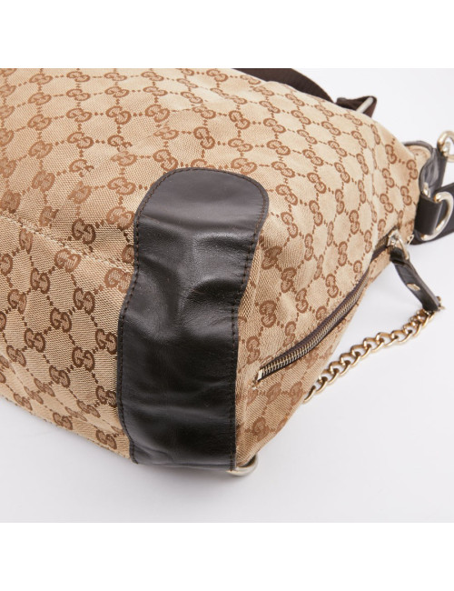 Sac GUCCI en toile marron 