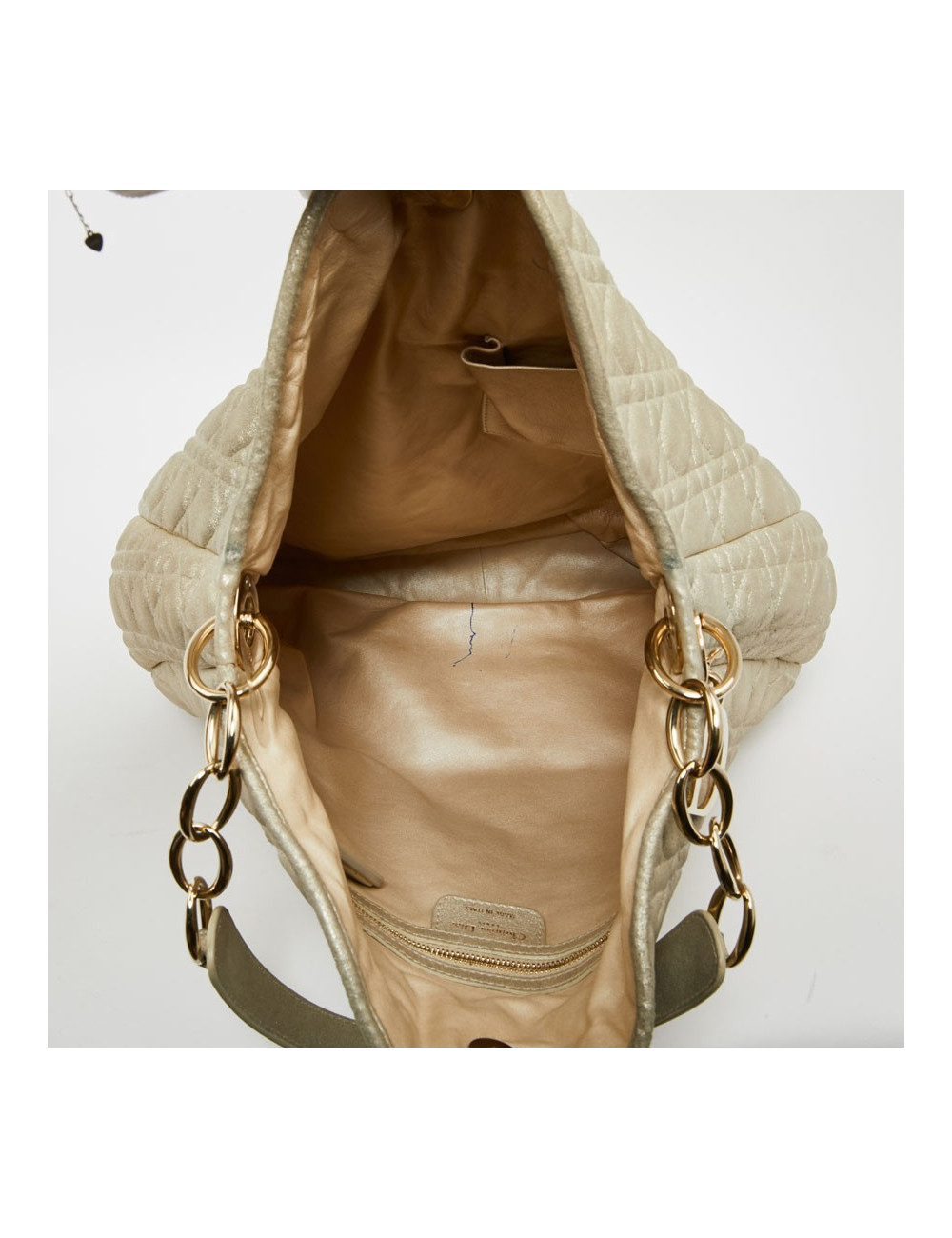 Sac DIOR en cuir matelassé moiré