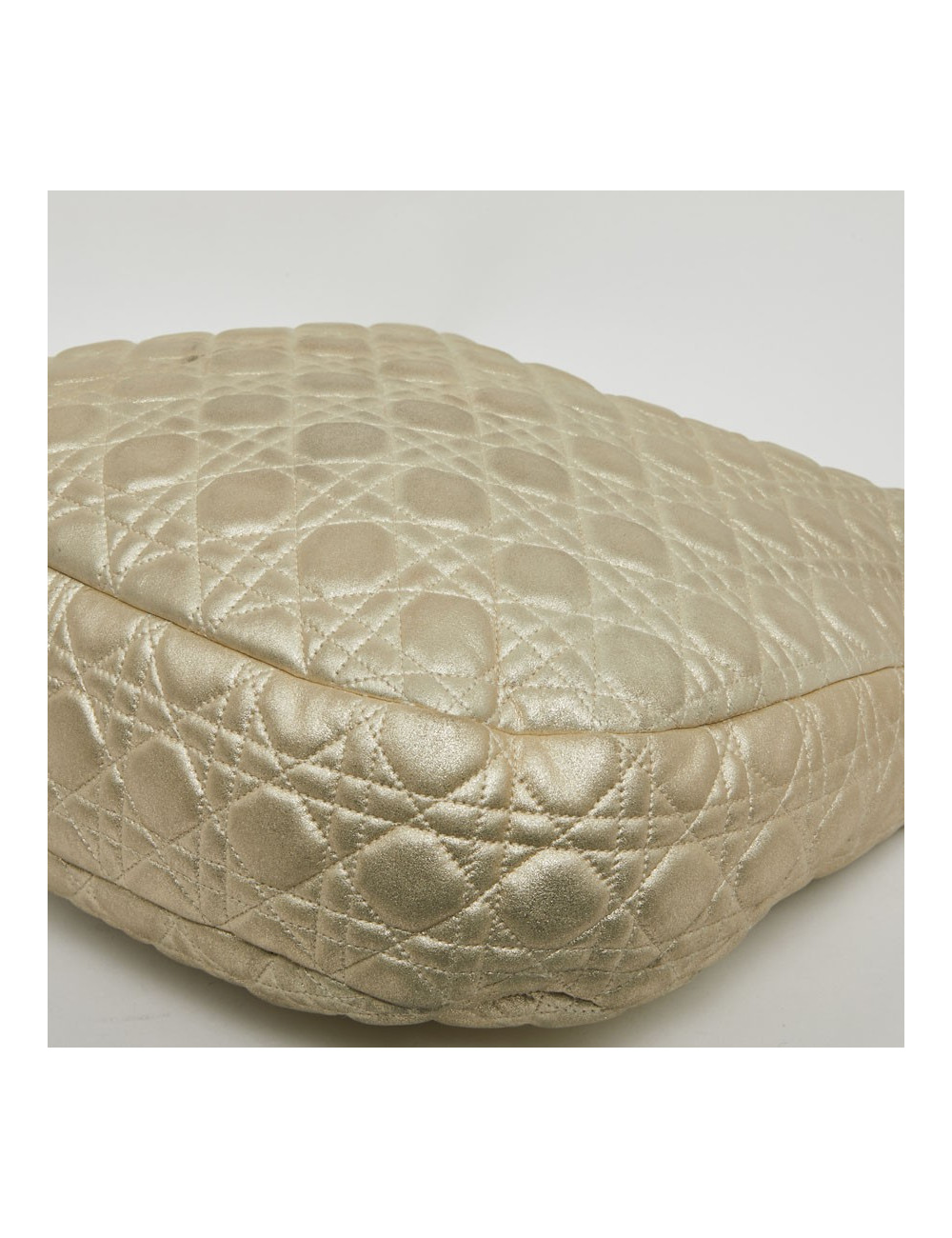 CHRISTIAN DIOR Tote Bag in Quilted Golden Fabric