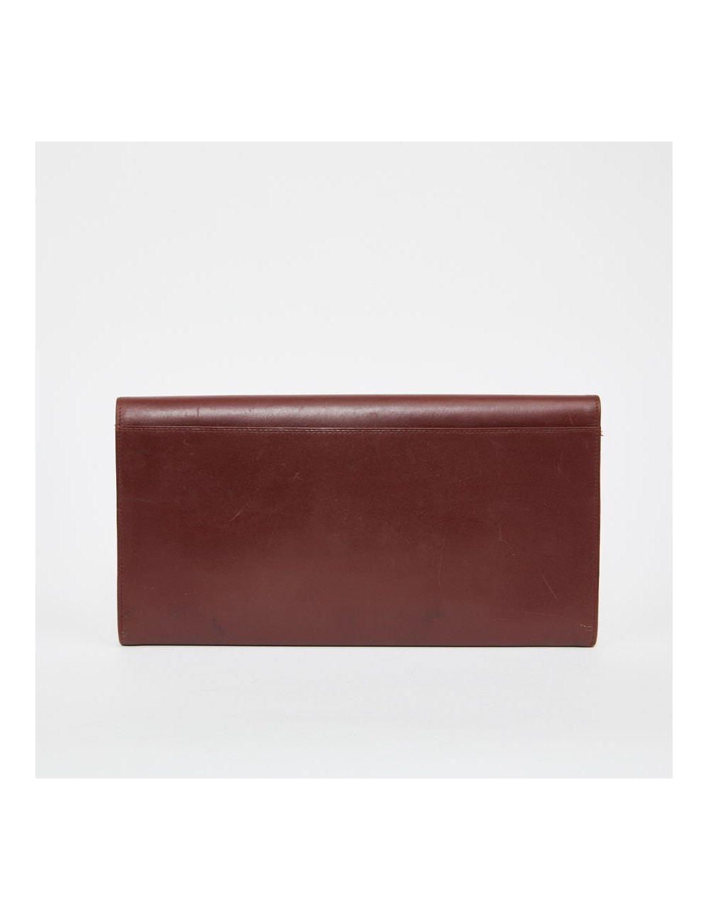 Pochette Cartier en cuir bordeaux