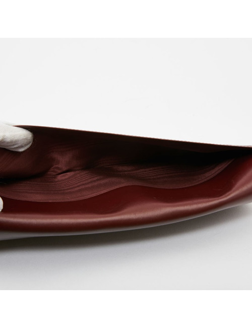 Pochette Cartier en cuir bordeaux