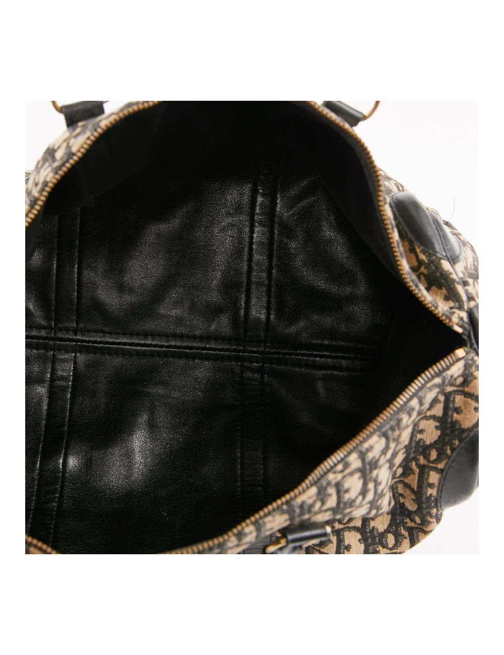 Sac speedy Dior vintage en toile en bleu