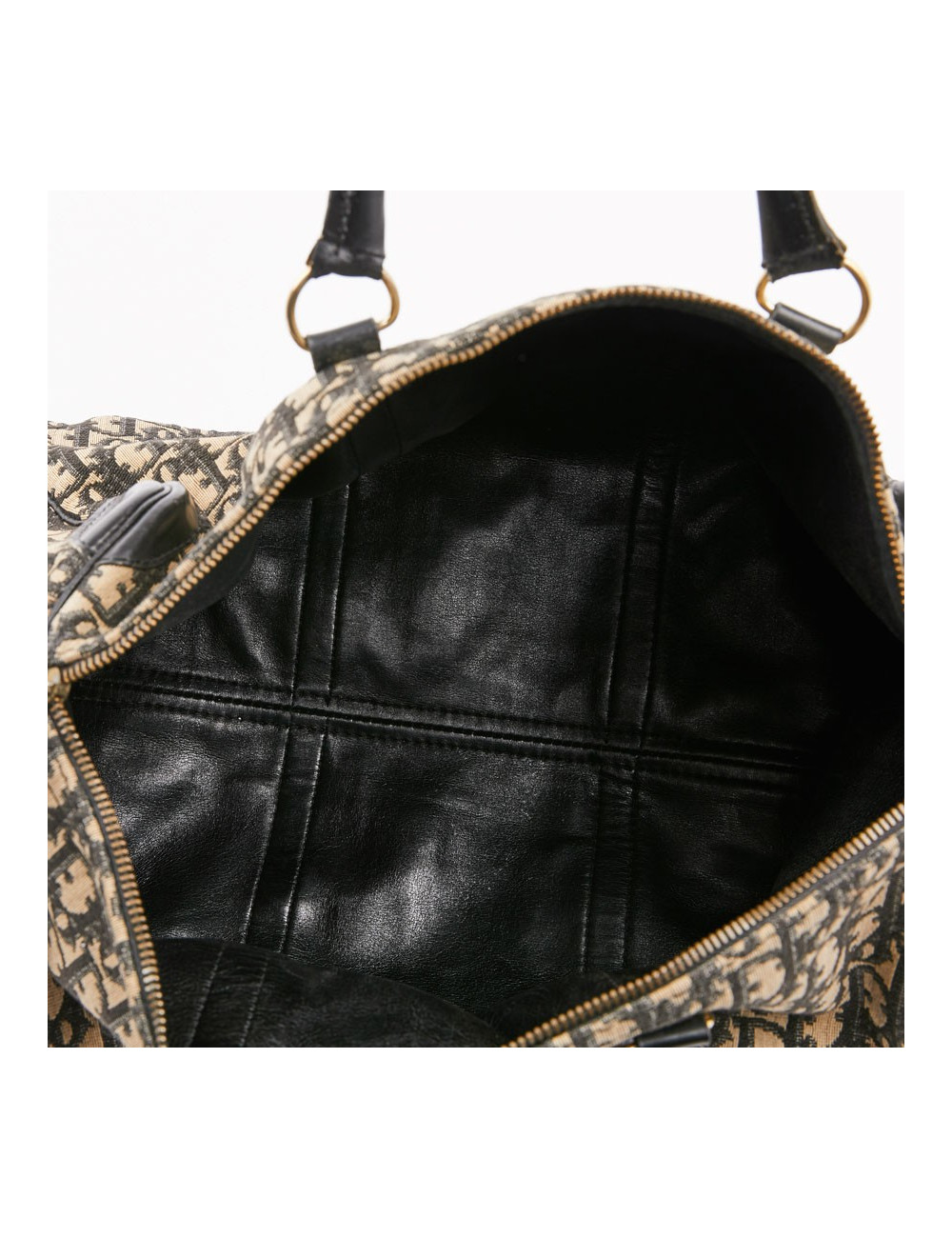 Sac speedy Dior vintage en toile en bleu