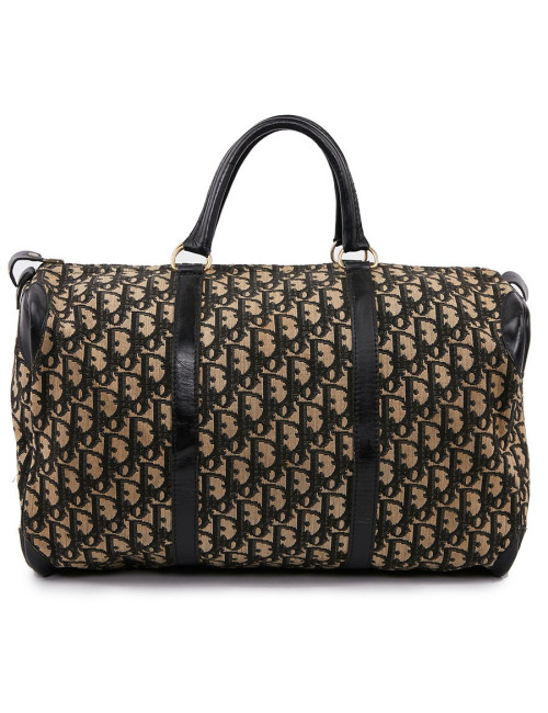 Sac speedy Dior vintage en toile en bleu