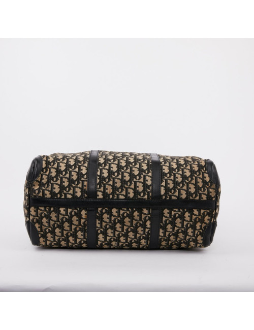 Sac speedy Dior vintage en toile en bleu