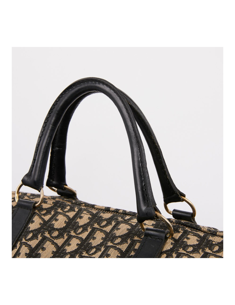 Sac speedy Dior vintage en toile en bleu