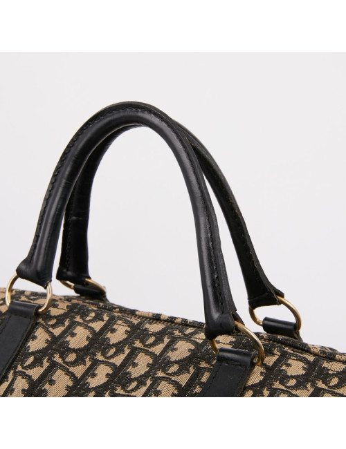 Sac speedy Dior vintage en toile en bleu