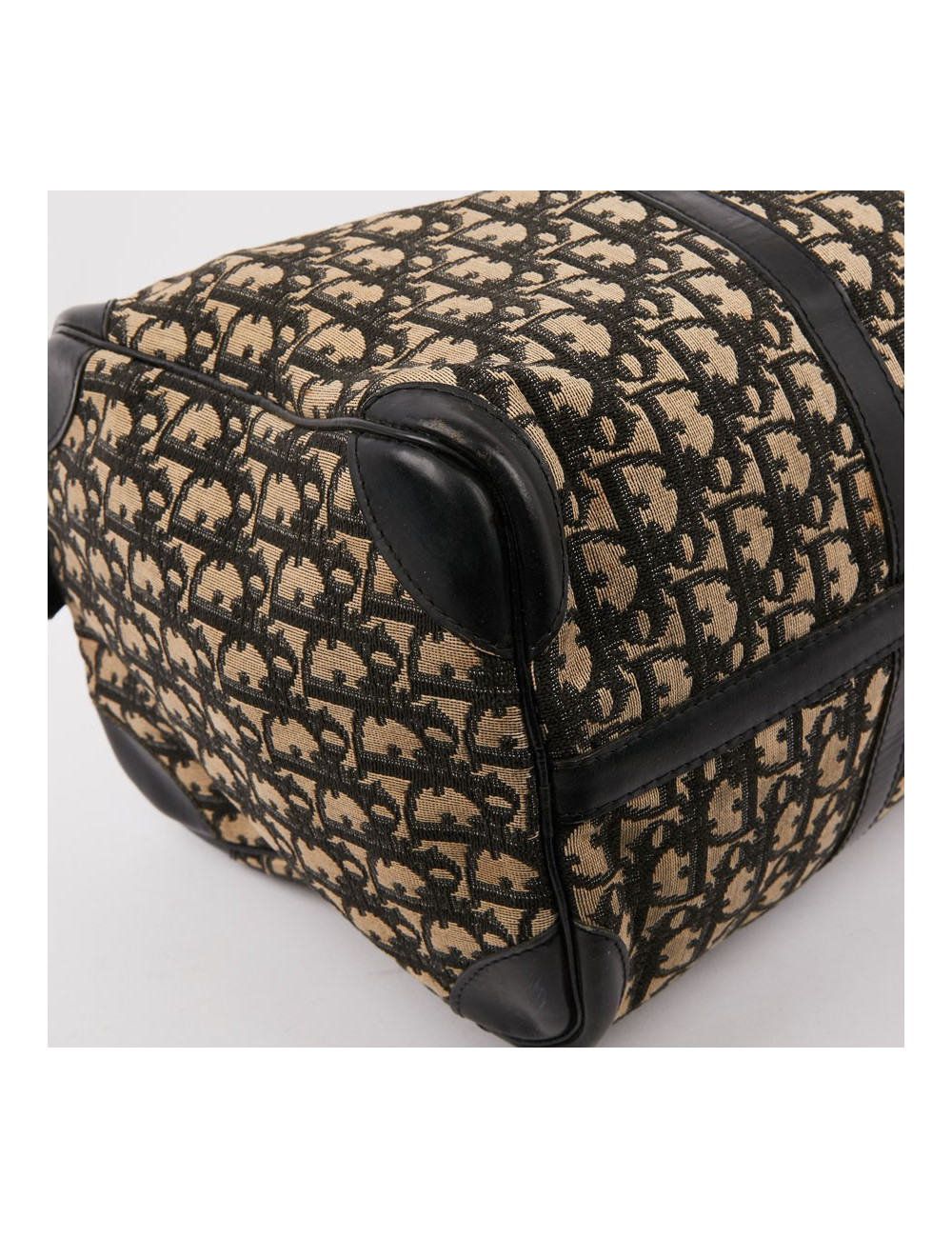 Sac speedy Dior vintage en toile en bleu