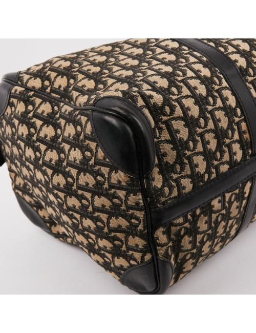 Sac speedy Dior vintage en toile en bleu