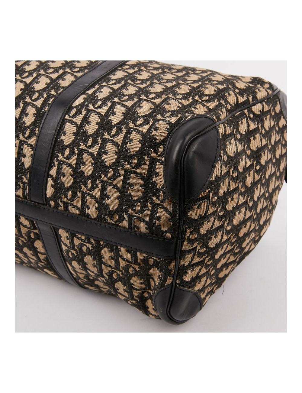 Sac speedy Dior vintage en toile en bleu