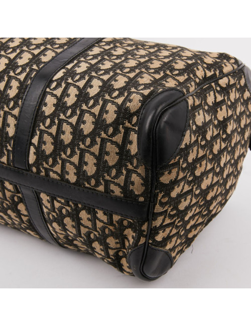 Sac speedy Dior vintage en toile en bleu