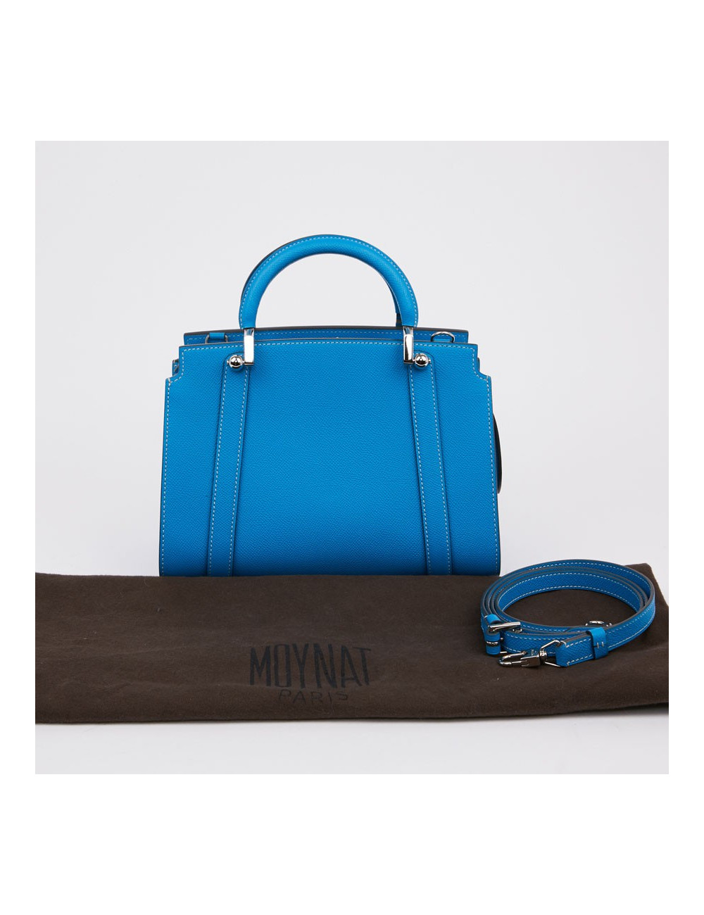  Sac MOYNAT Ballerine en cuir bleu
