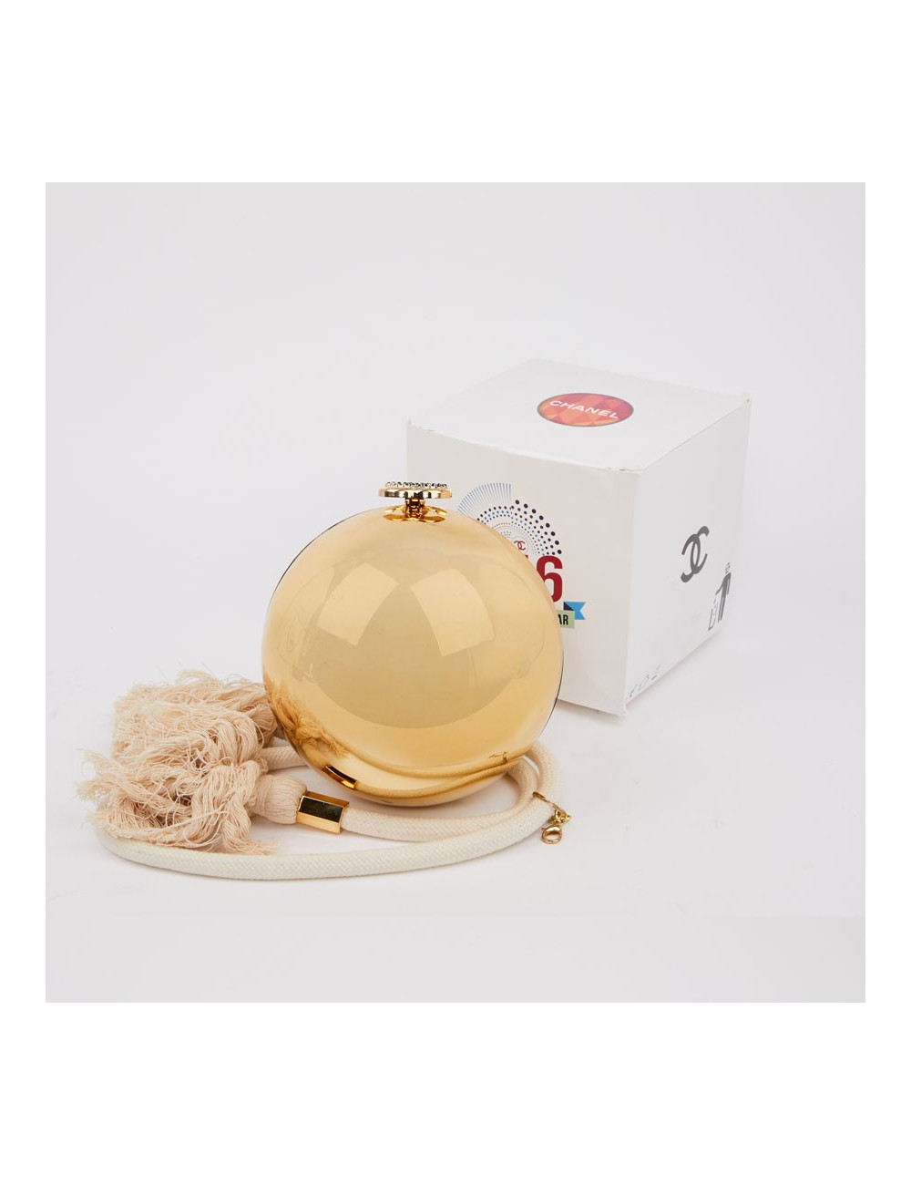 Minaudière Chanel Or Edition Limitée en plexiglas 