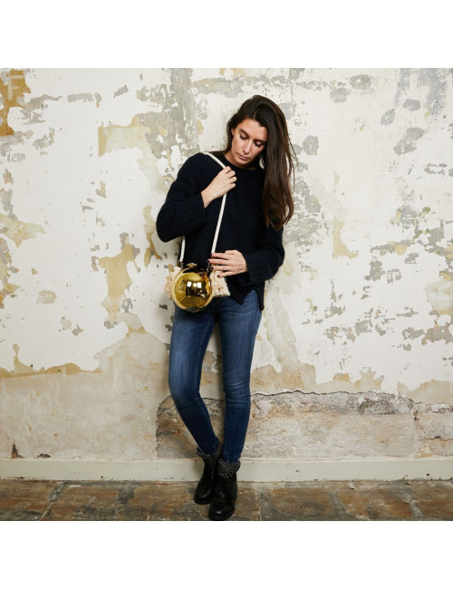 Minaudière Chanel Editions Limitées en plexiglas doré