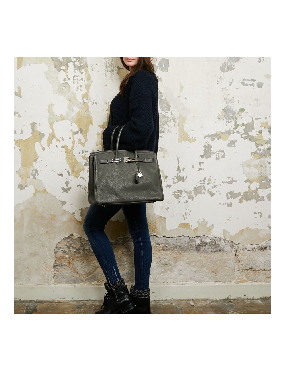 Sac HERMES BIRKIN 35 cuir togo 